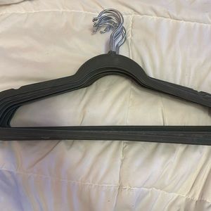 Dark Gray Velvet Hangers